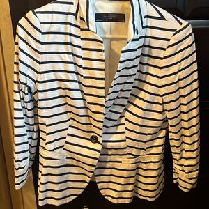 Navy striped women’s blazer